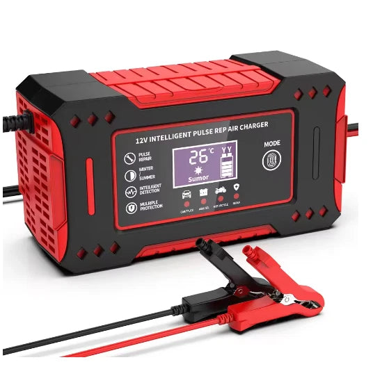 6A 12V Intelligent Car Battery Charger Car and Motorcycle Battery Charging Unit