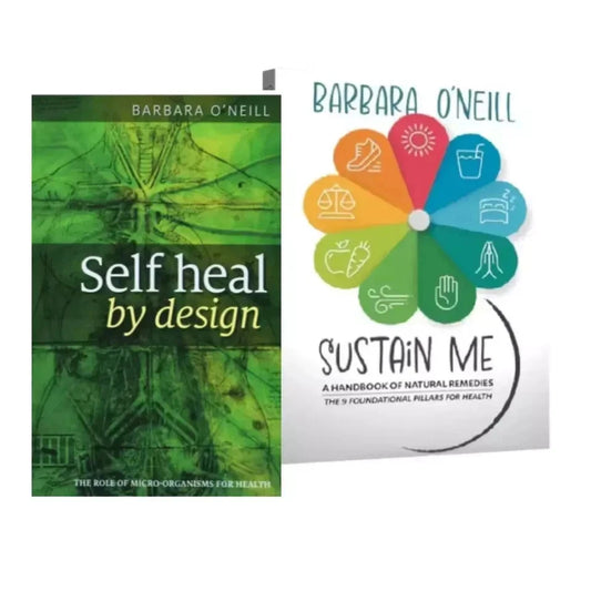 NEW 2x Books - Self Heal By Design & Sustain Me By Barbara O'Neill